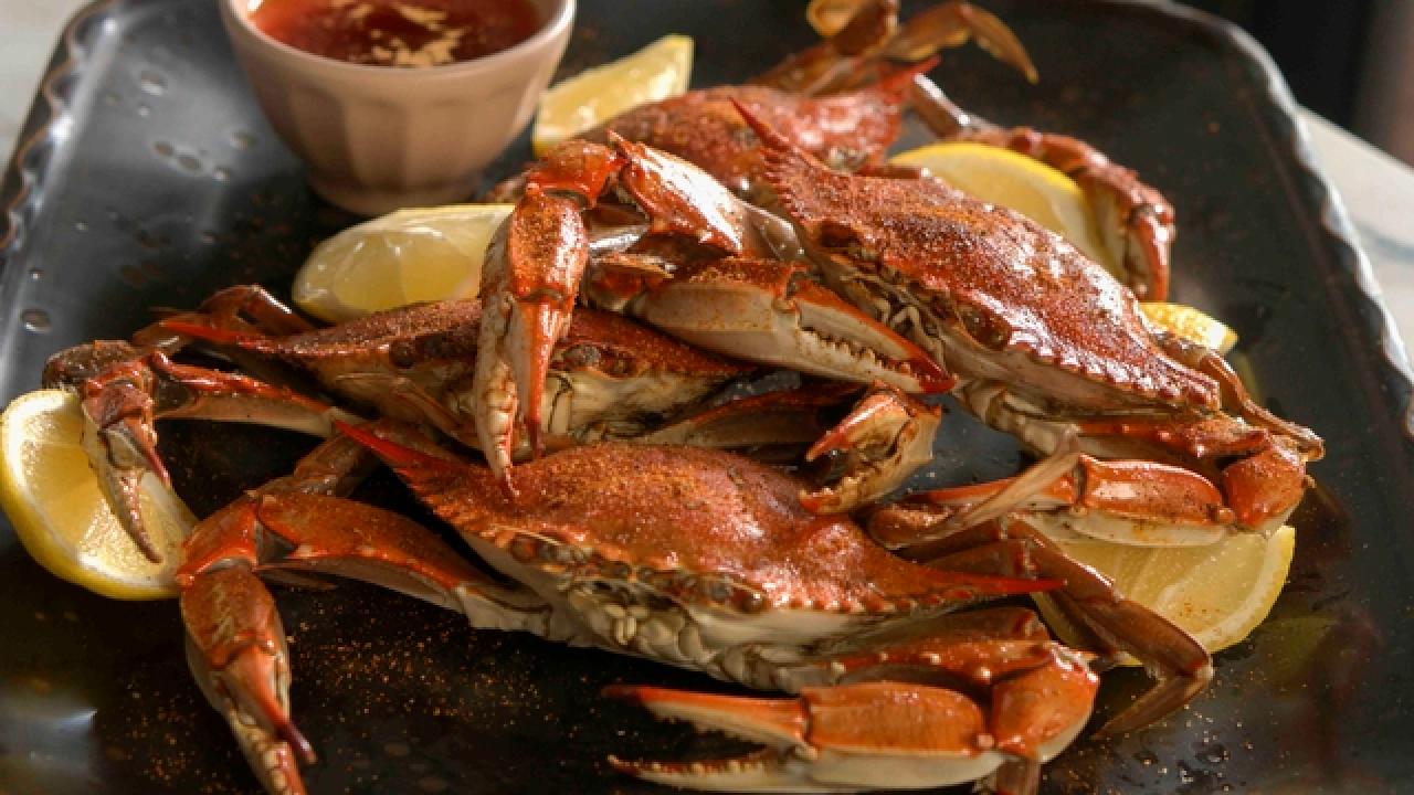 Blue Crabs with Spicy Butter