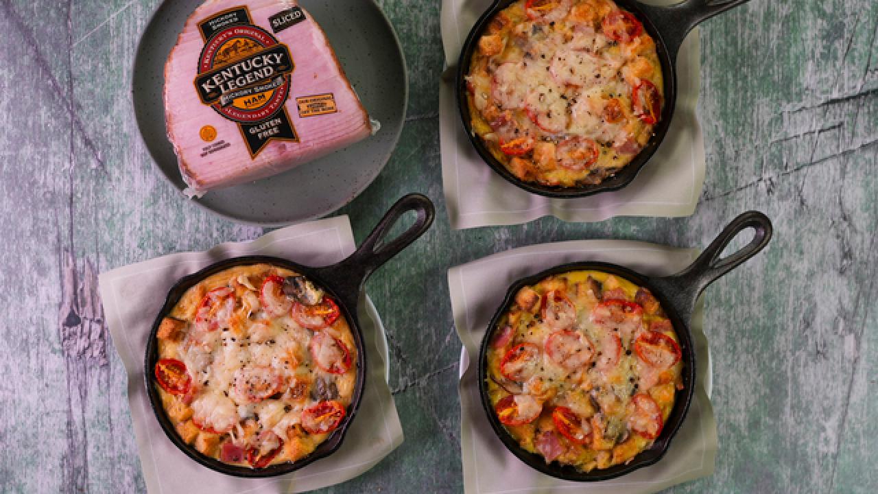 Ham and Cheese Breakfast Bakes