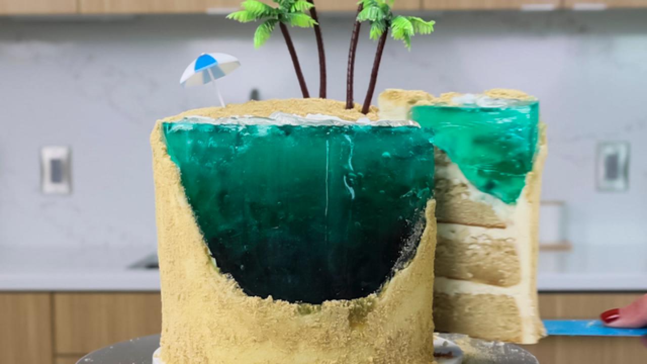 Jello Beach Cake