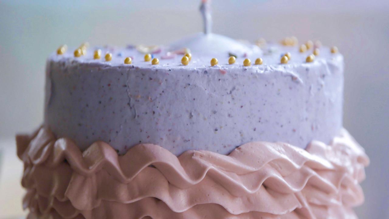 Tie-Dye Tutu Birthday Cake