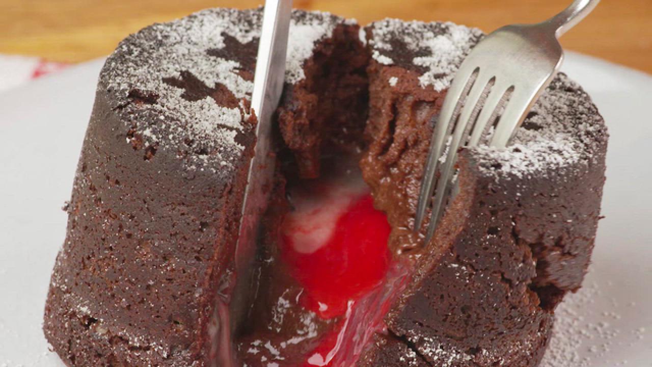 Peppermint Chocolate Lava Cake