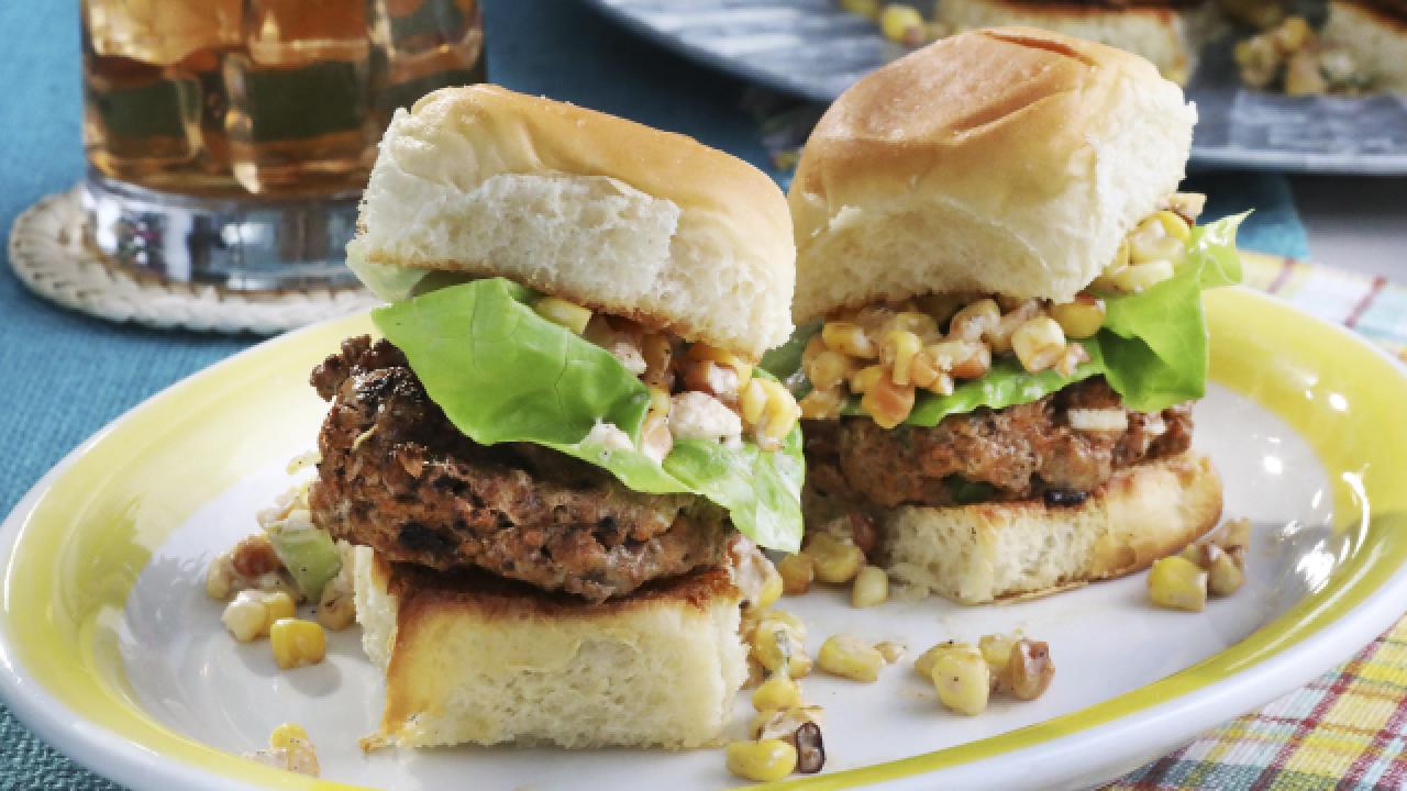 Burger Sliders with Esquites