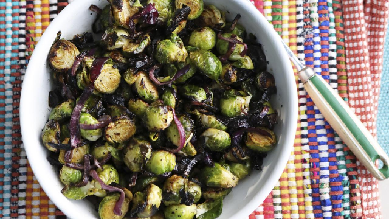 Grilled Brussels Sprouts Salad