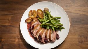 Duck Breast with Cherry Sauce
