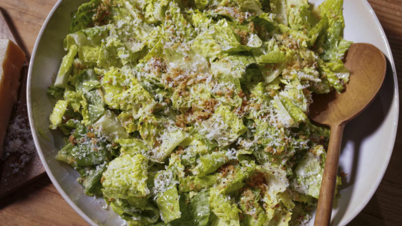 Caesar Salad with Crisp Capers