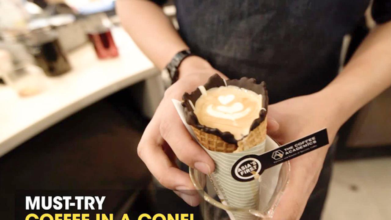 Coffee in a Cone