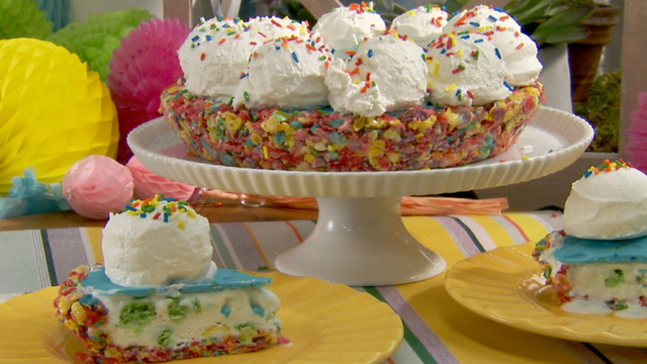 Rainbow Confetti Birthday Pie