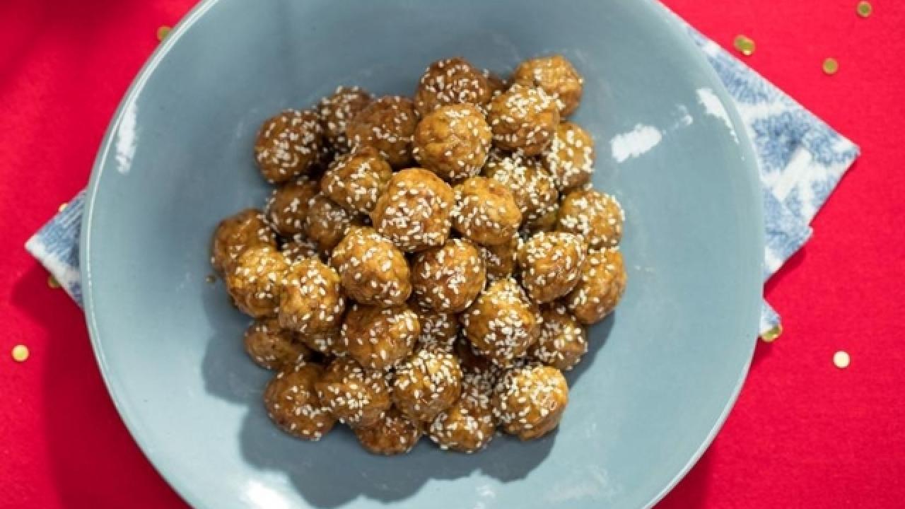 Sweet Sesame Hoisin Meatballs