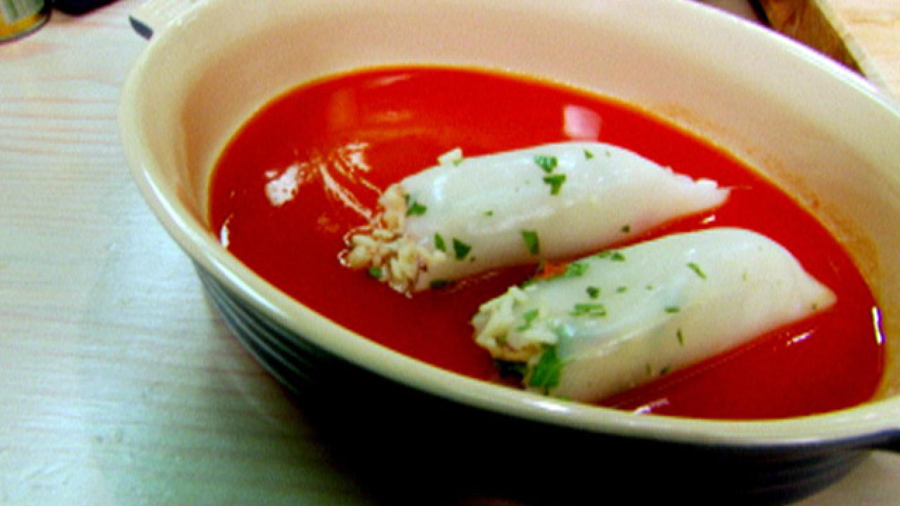 Simply Stuffed Squid with Rice