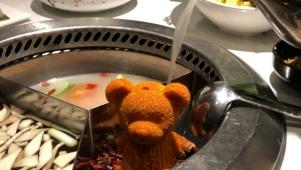 Chinese Hot Pot Comes with a Flavor-Packed Teddy Bear