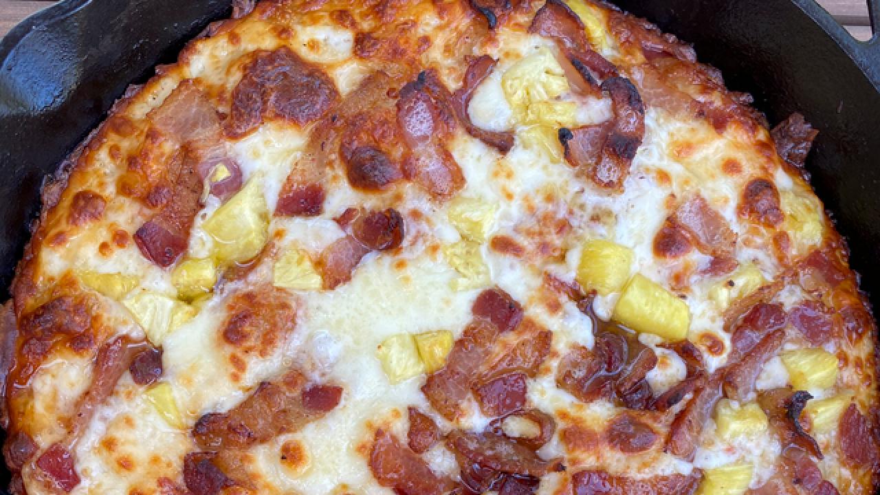 Bacon and Pineapple Pan Pizza