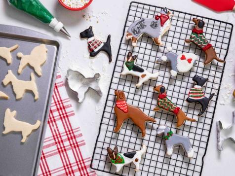 Holiday Dog Sugar Cookies