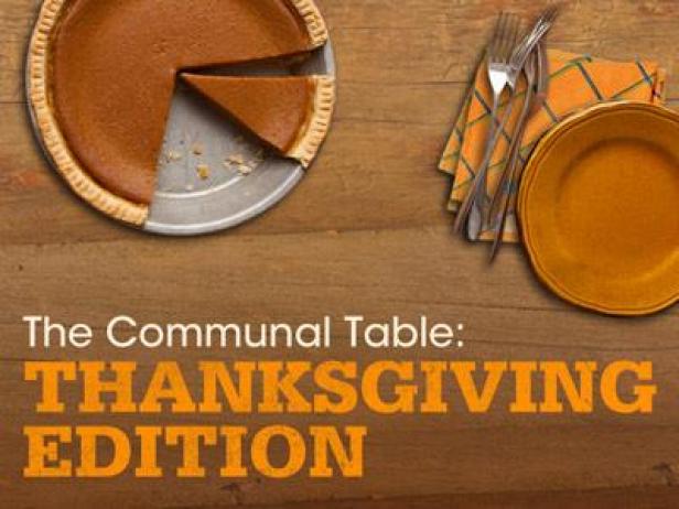 the thanksgiving communal table