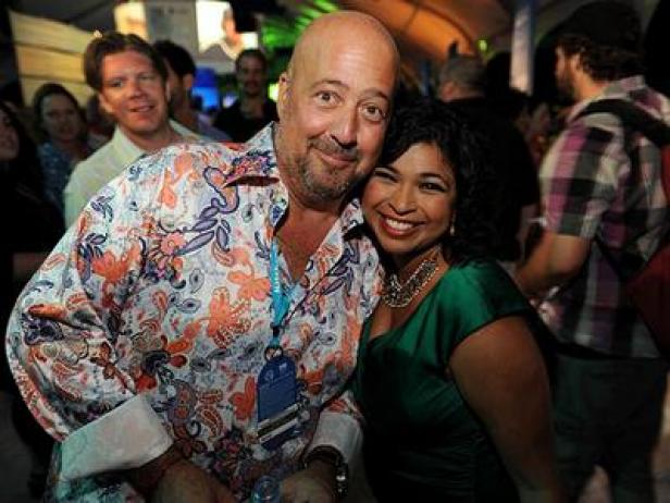 Andrew Zimmern and Aarti Sequeira