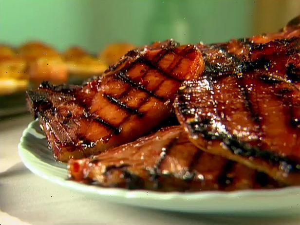 grilled and marinated pork chops