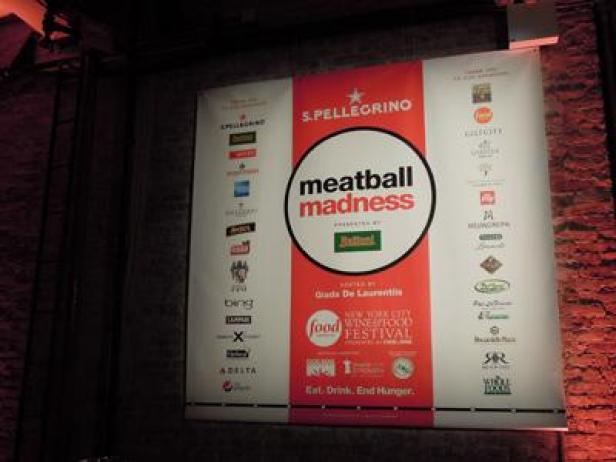 meatball madness sign