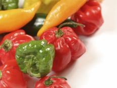 Hot peppers can be tamed by removing the seeds and slicing the ribs off the interior flesh.