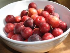 Stone fruit like peaches and plums are finding their way to farmers’ markets now. This week’s find from my CSA  – these ruby red plums, petite and perfect for snacking.