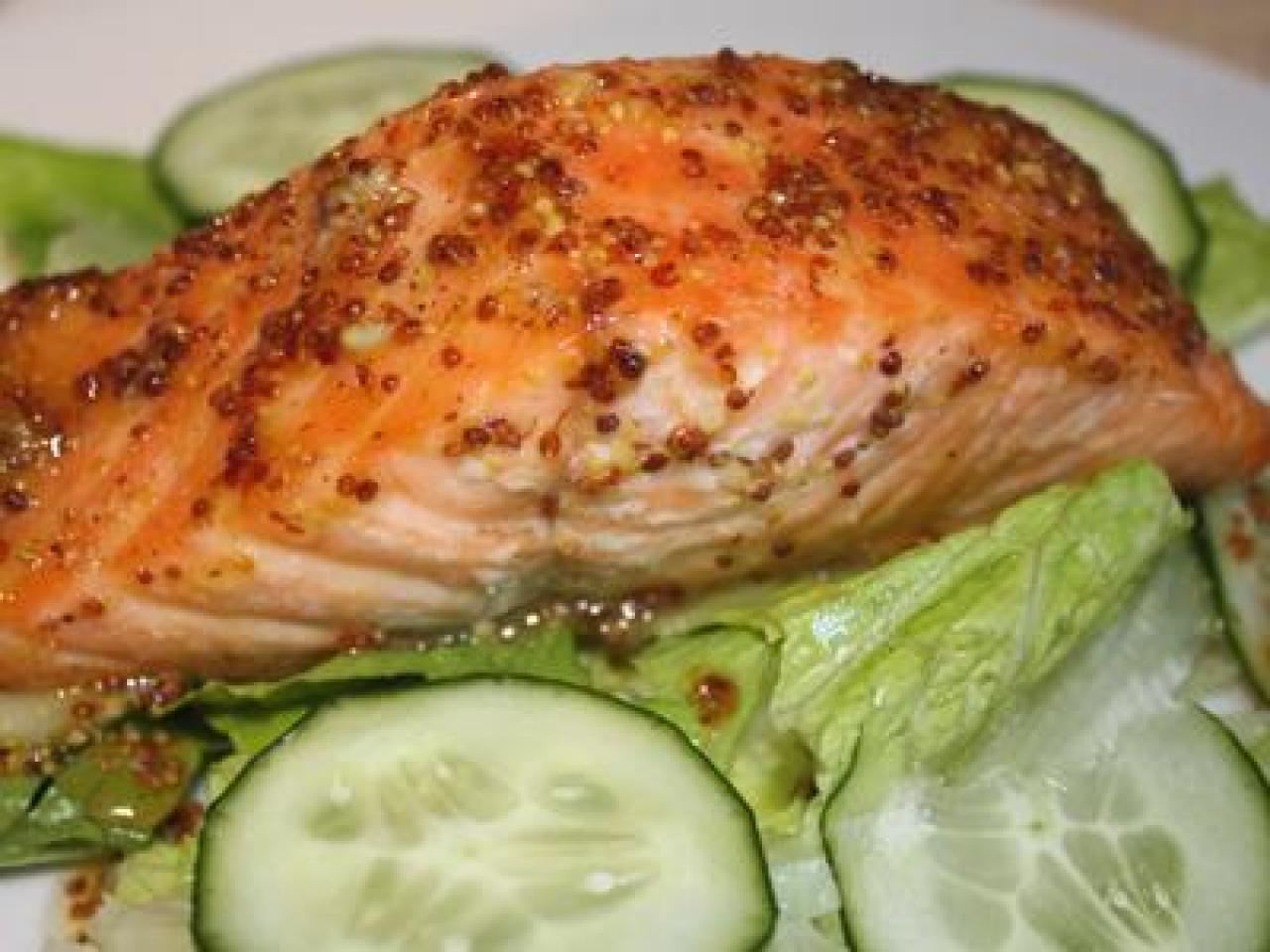 5 Ingredients: Mustard Roasted Salmon | Food Network Healthy Eats ...