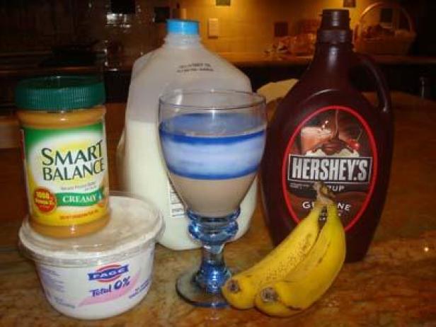 Toby's Chocolate, Peanut Butter and Banana Smoothie