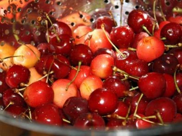Freshly-Washed Cherries