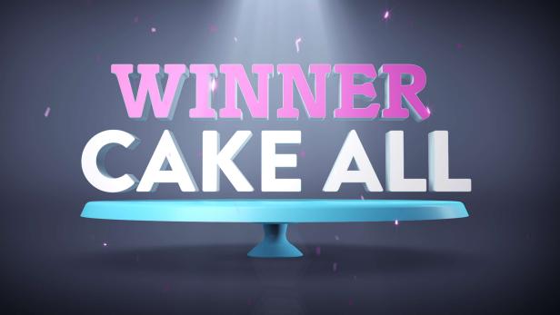 Lucky Winner's 4d Cake With Gold Splash