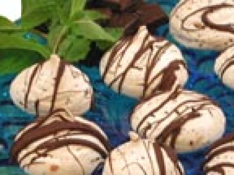 Mint Chocolate Chip Meringues