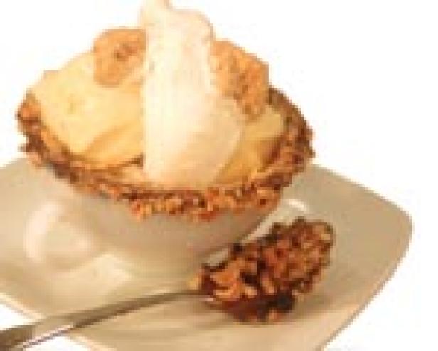Sugared Walnut Sundaes in Chocolate Cups image