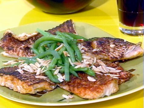 Grilled Spanish-Style Snapper with Tomato and Green Olive Salsa