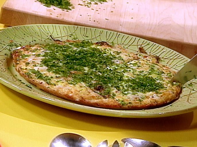 Roasted Red Pepper and Potato Egg Pie Recipe | Rachael Ray | Food Network