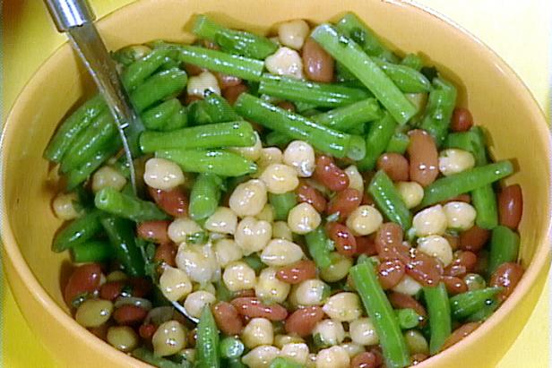 2 Terrific Salad Sides: 3 Bean Salad and Potato Salad with Sweet Red Pepper and Onion