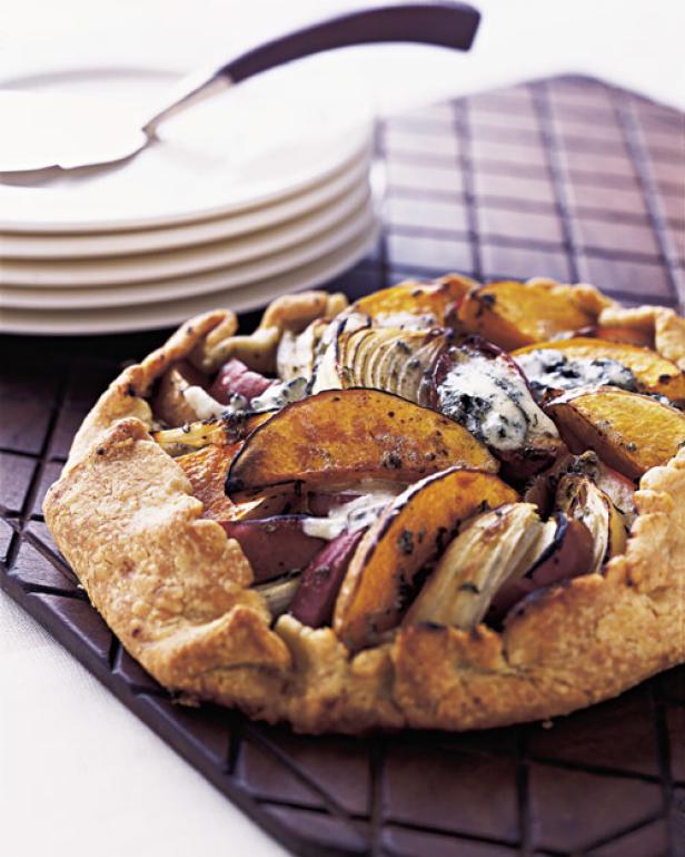 Butternut Squash, Apple, and Onion Galette with Stilton image