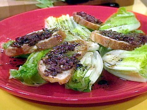 Romaine Hearts with Balsamic Vinaigrette and Garlic Crostini