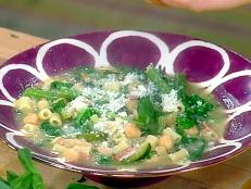 Minestrone is literally a BIG soup. This one tastes like it simmered all day.