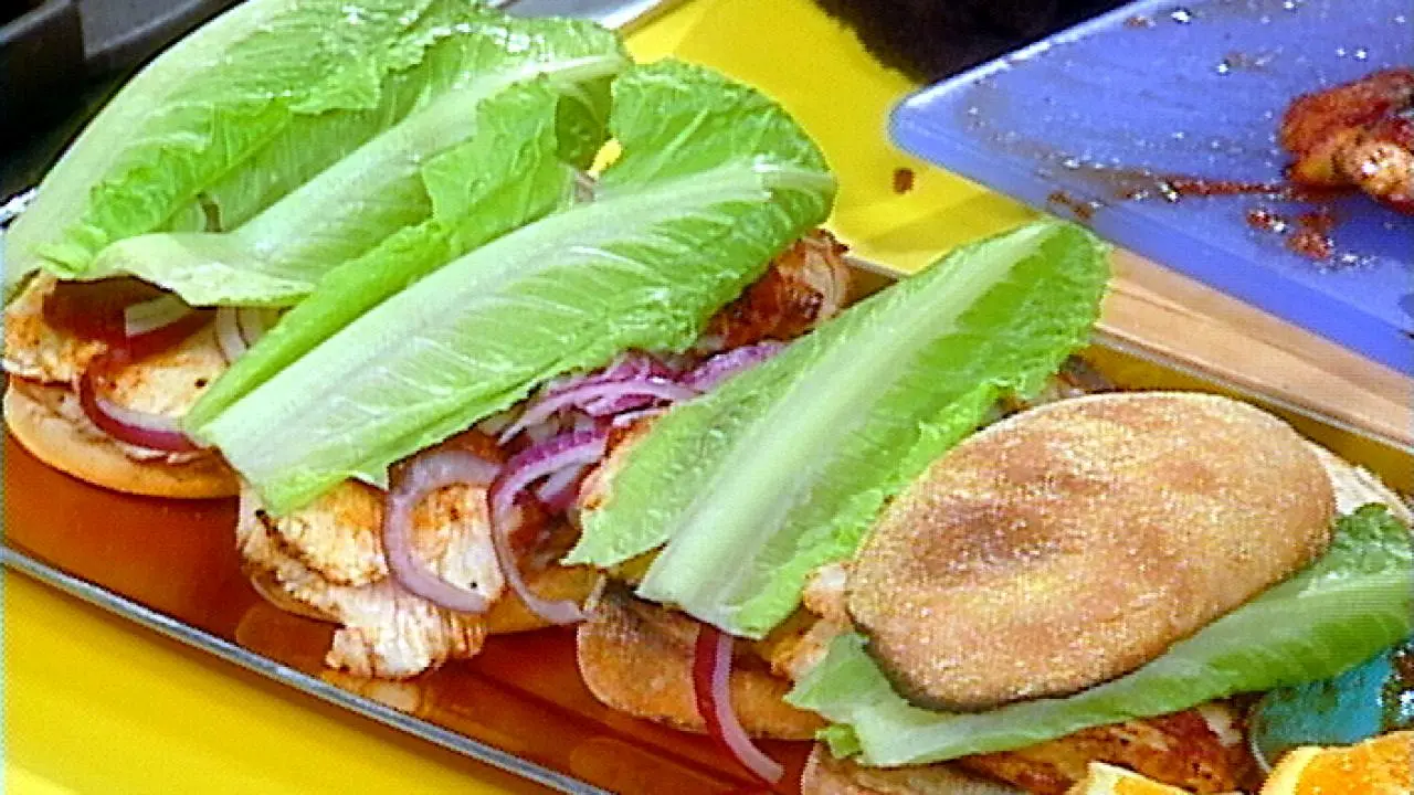 Orange BBQ Chicken Sandwiches