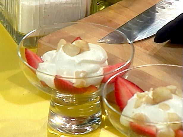 Strawberries and Cream with Macadamia Nuts image