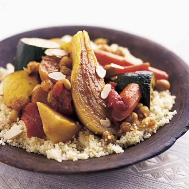 Moroccan Couscous With Meat and Seven Vegetables Recipe