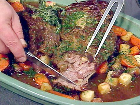 Garlic-Studded Pot Roast