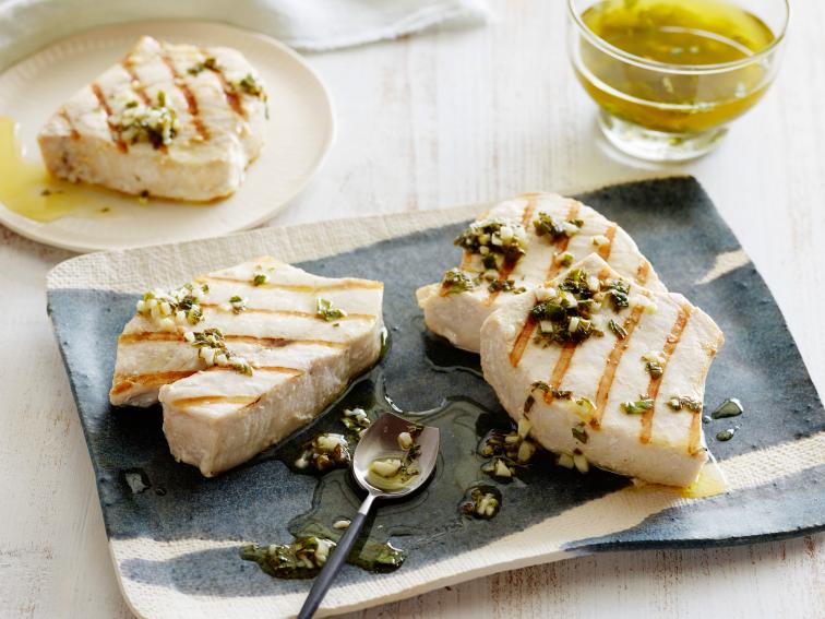 Grilled Swordfish with Lemon, Mint and Basil Recipe Giada De