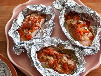 Salmon Baked In Foil Recipe Giada De Laurentiis Food Network