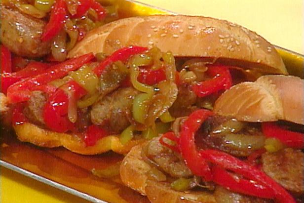 Sausage, Pepper and Onion Hoagies image