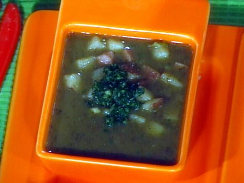 Hearty Lentil Soup with Ham and Potatoes
