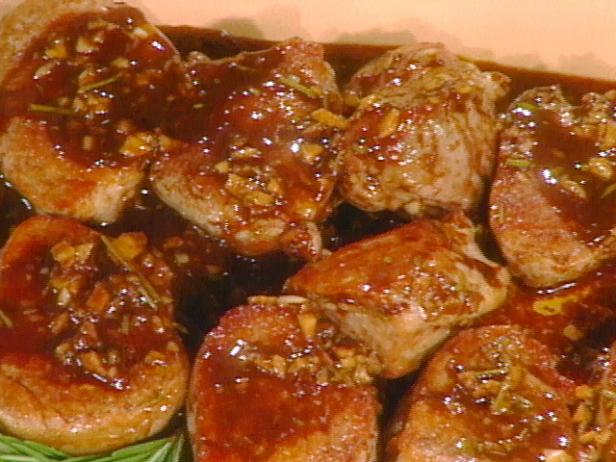 Pork Medallions with BalsamicHoney Glaze Recipe Food