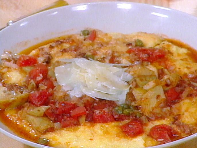 Polenta with Artichoke Ragout Recipe Food Network