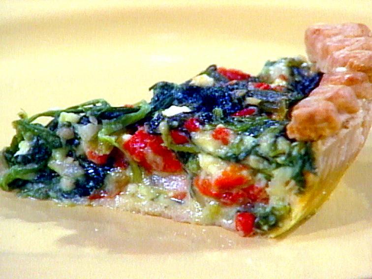 Spinach, Red Pepper, and Feta Quiche Recipe Food Network
