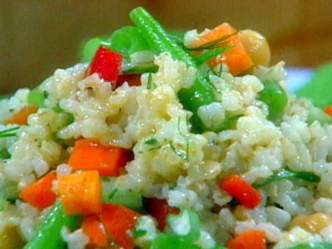 Vegetable Rice Salads with Beans