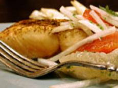 Amp up the flavor of broiled fish by serving it with a crunchy grapefruit salsa. To make the salsa, grapefruit is tossed with a honey-lime vinaigrette, cilantro, jalapeno and jicama, a slightly sweet root vegetable enjoyed raw or cooked in a variety of Mexican dishes.