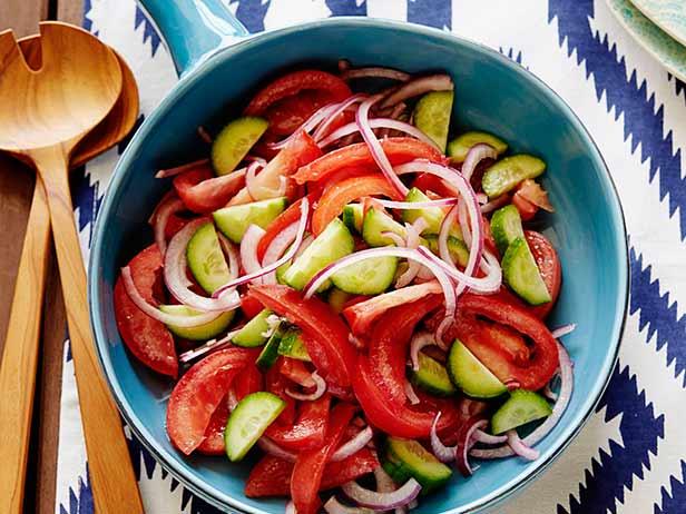 Tomato, Onion, and Cucumber Salad image