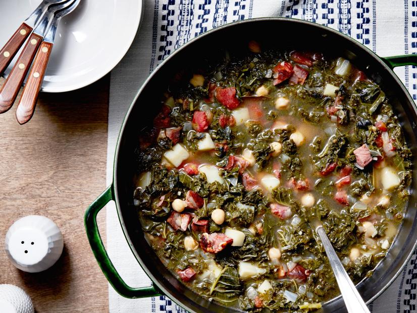 Portuguese Chourico and Kale Soup Recipe | Rachael Ray | Food Network