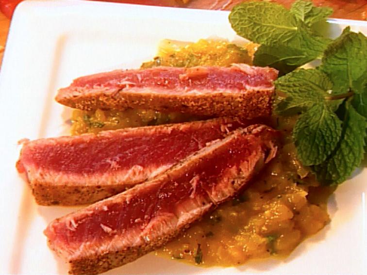 Seared Tuna with Mango Salsa Recipe Ina Garten Food Network
